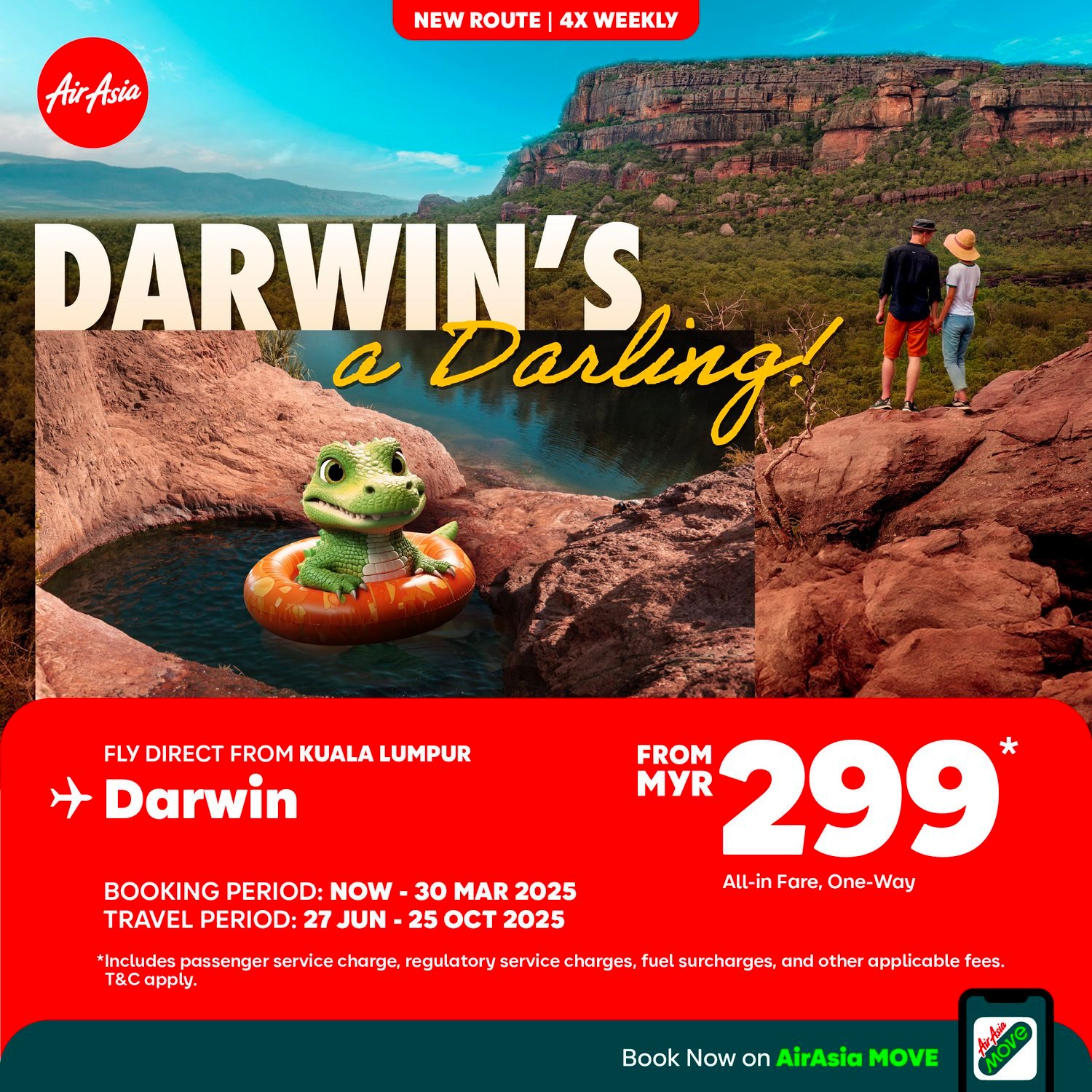 AirAsia Malaysia expands presence in Australia with new route to Darwin AirAsia Malaysia expands presence in Australia with new route to Darwin